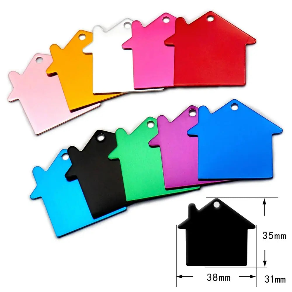 Personalized Random Mix Aluminum Blank ID Tag – 26 Colors