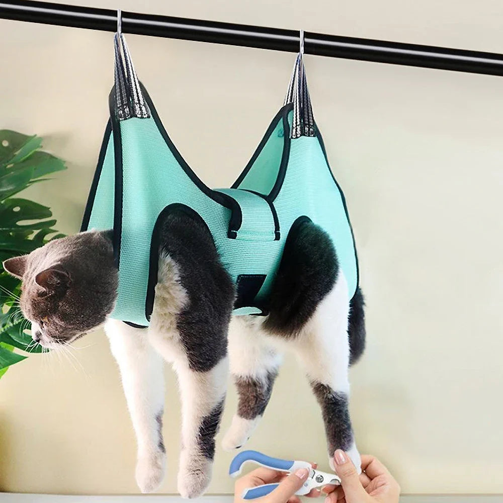 Pet Cat Grooming Hammock Helper Anti Scratch - MyPetDollar.com