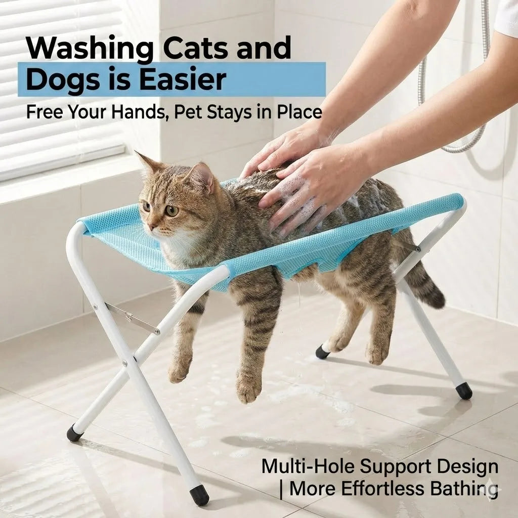 Pet Grooming Hammock Stand, Foldable - MyPetDollar.com