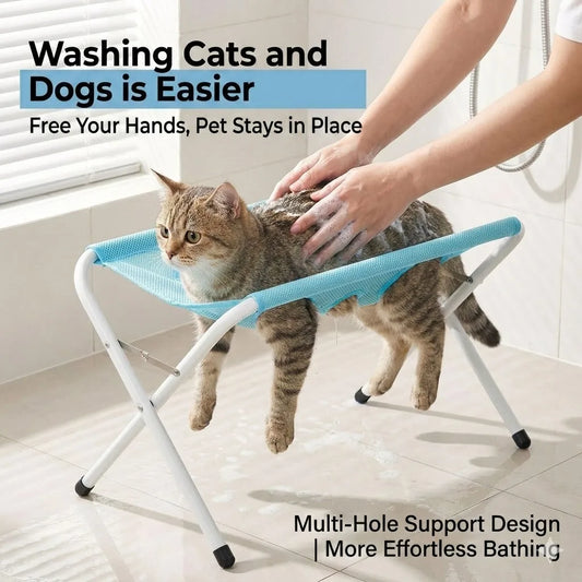 Pet Grooming Hammock Stand, Foldable - MyPetDollar.com