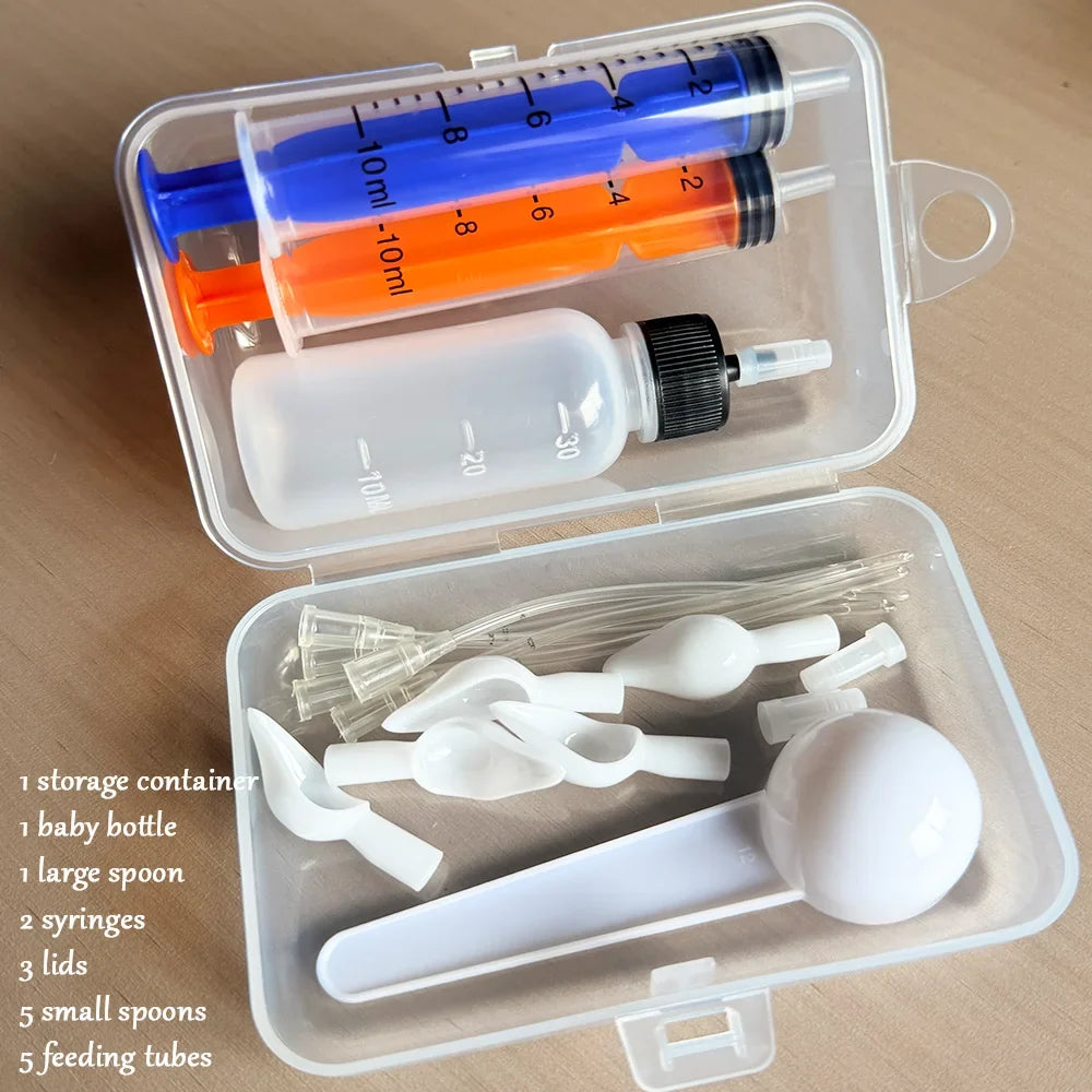 Portable Pet Baby Bird Feeding Kit, Soft