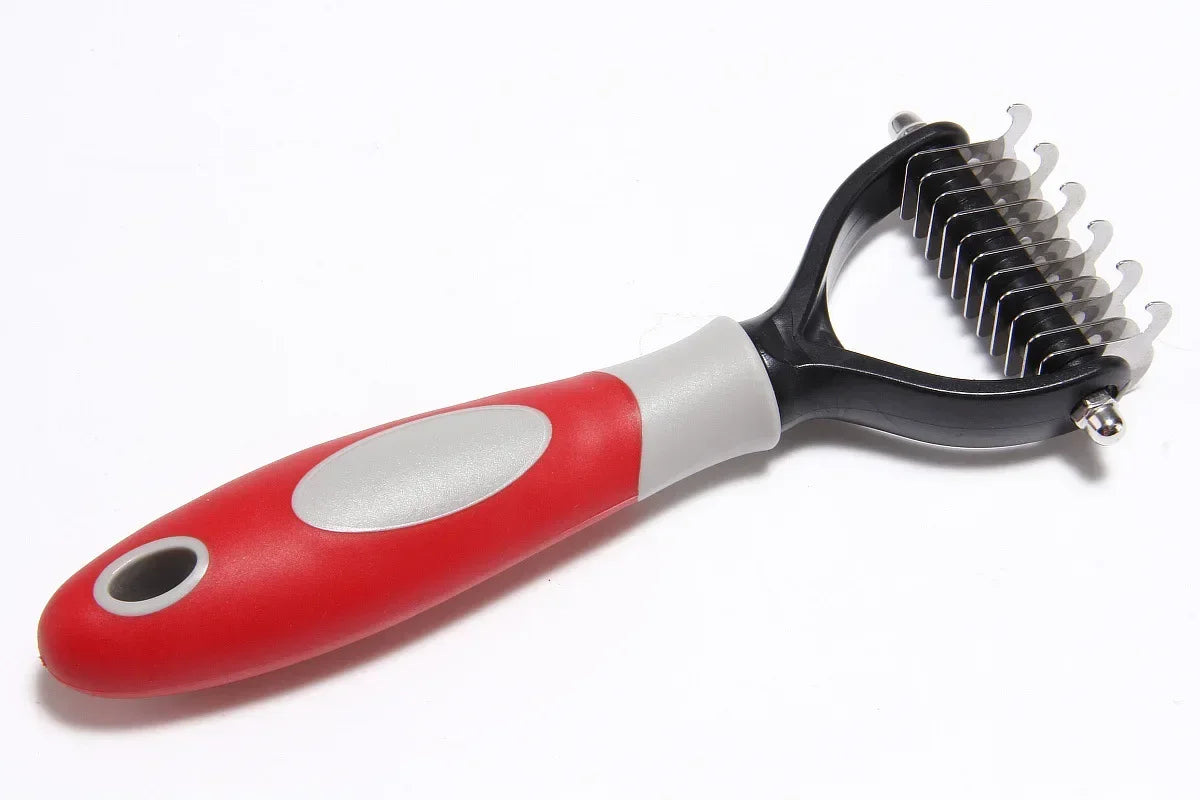 Professional Pet Deshedding Brush Dog & Cat Grooming Tool Hair