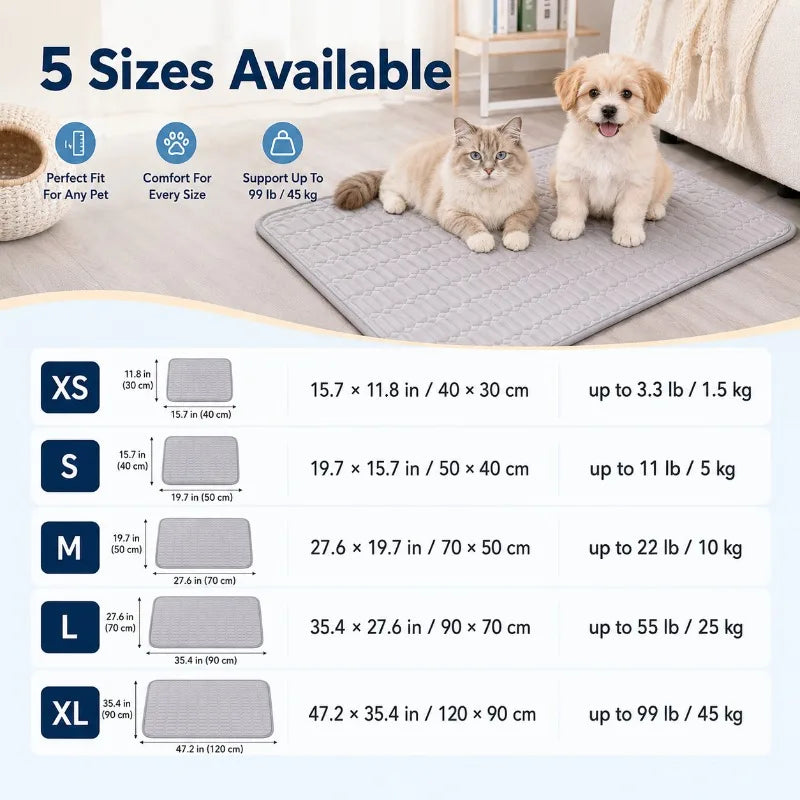 Pet Cooling Mat for Dogs Cats, Washable - MyPetDollar.com