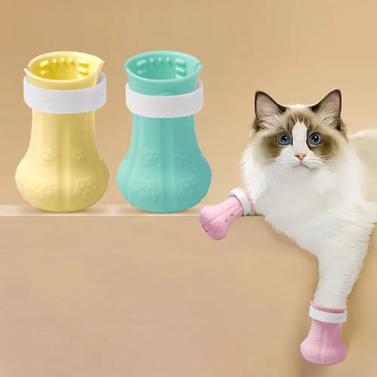 4PCS Adjustable Cat Foot Cover Waterproof - MyPetDollar.com