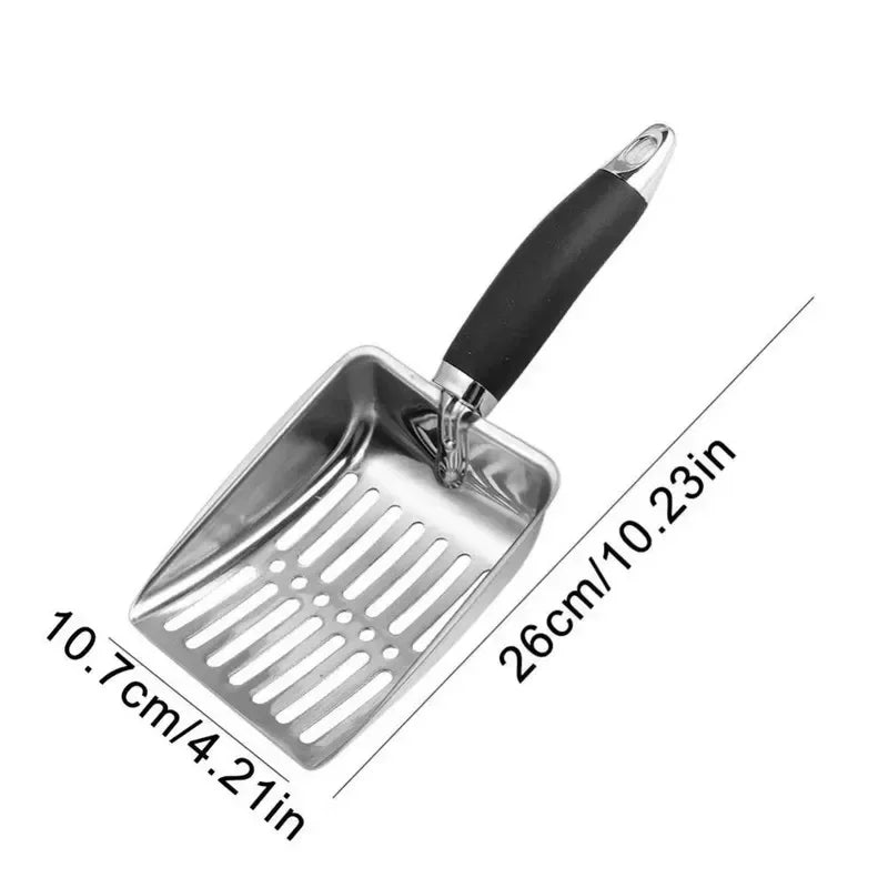 Metal Long‑Handle Cat Litter Scoop Pet Waste - MyPetDollar.com