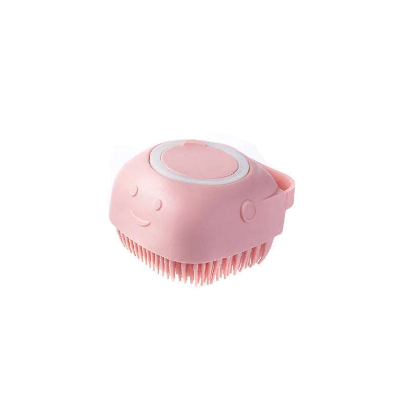 Silicone Pet Bath Grooming Brush Massage Shampoo