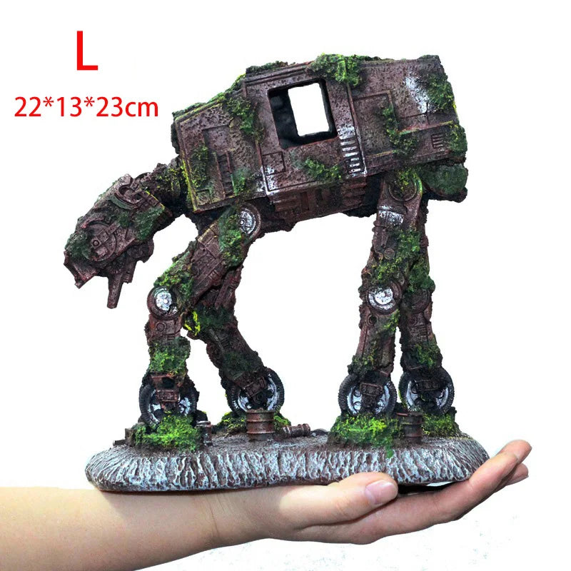 Creative Landscaping Car Robot Dog Transformers Theme Fish – Dog Supplies