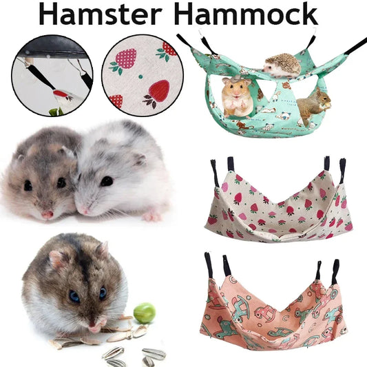 Double Layer Cotton Small Pet Hanging Hammock (4 colors)