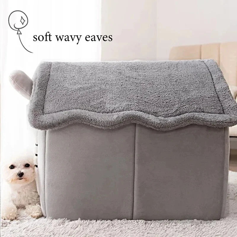 Winter Warm Foldable Pet House Detachable - MyPetDollar.com