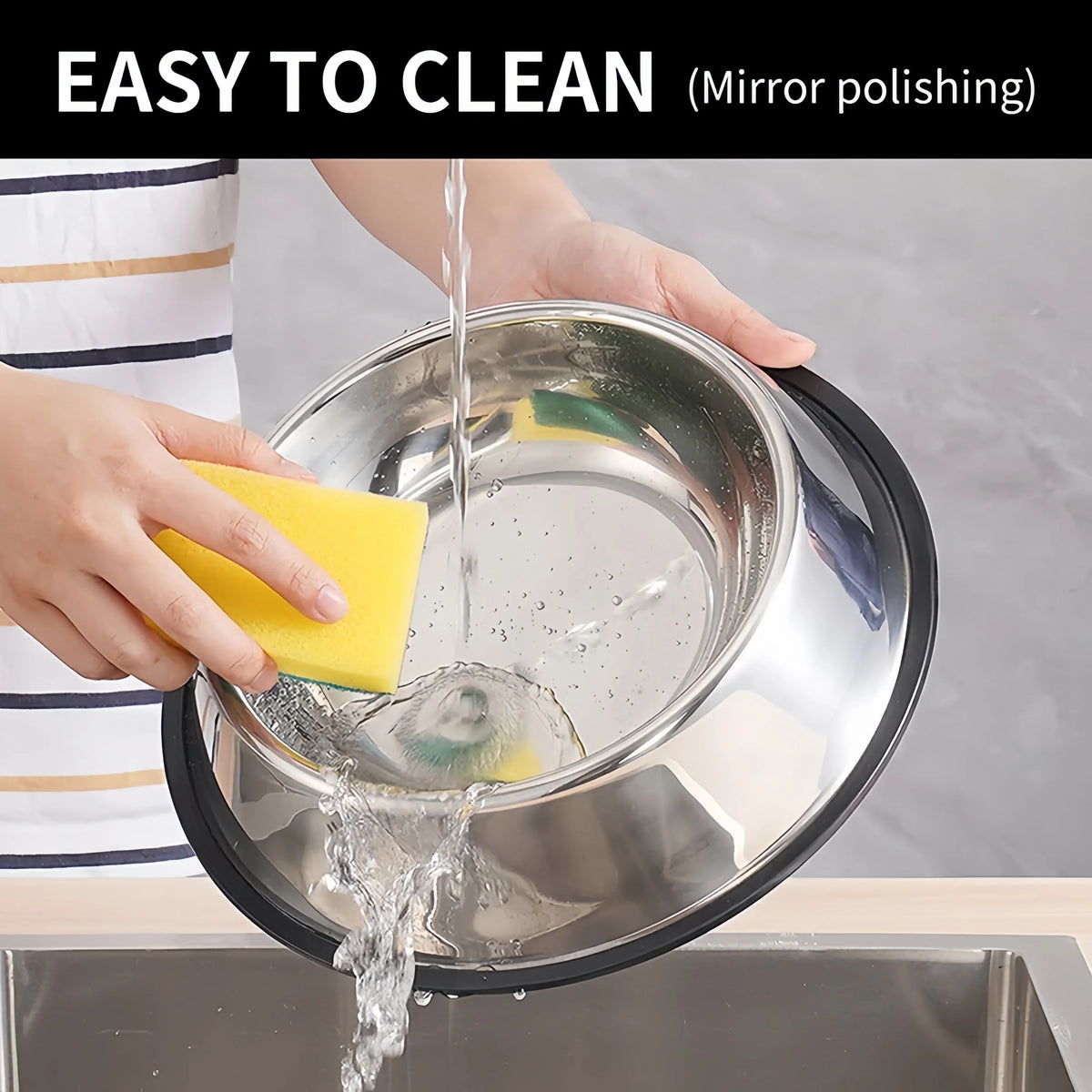 Pet Dog Cat Stainless Steel Bowl Pet Feeding - MyPetDollar.com