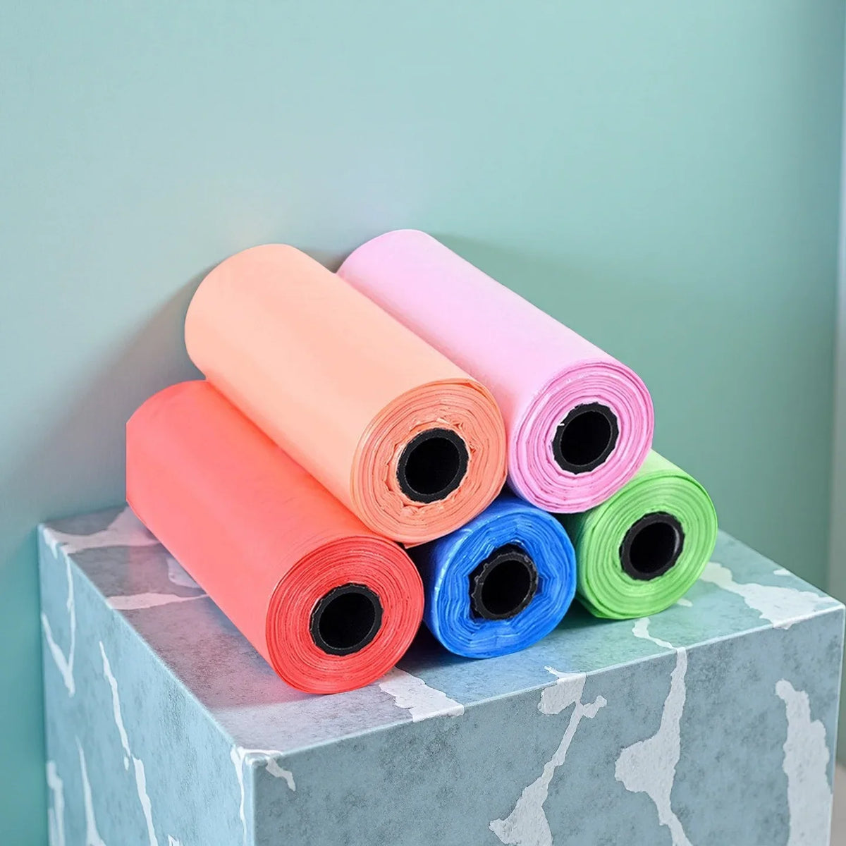 New Rolled Dog Poop Bag Biodegradable - MyPetDollar.com
