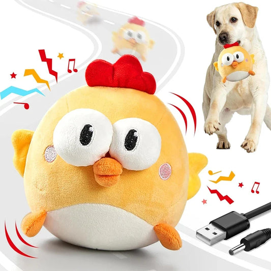 Interactive Dog Toy, Squeaky Moving Ball Toy - MyPetDollar.com