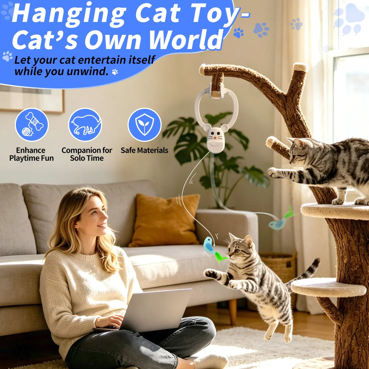 Interactive Cat Toys for Indoor Cats, - MyPetDollar.com