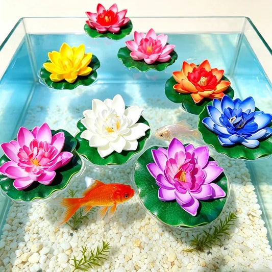 10/18cm Lotus Leaf Fish Tank Play - MyPetDollar.com