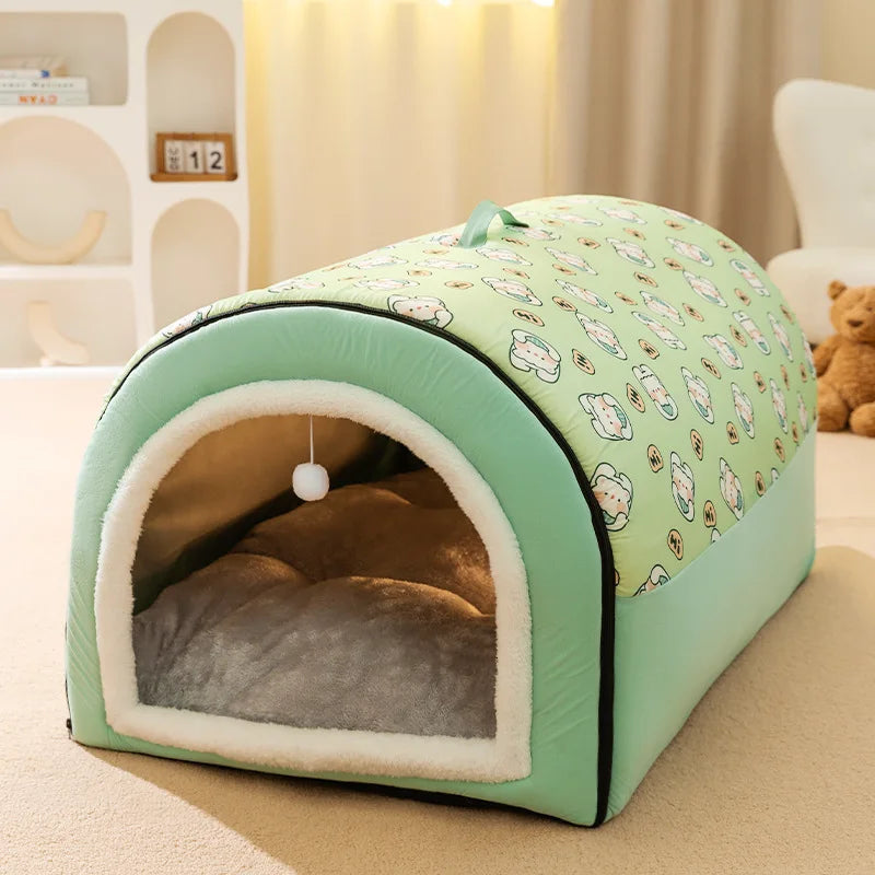 Warm Dog House Detachable Pet Sleeping Bed - MyPetDollar.com