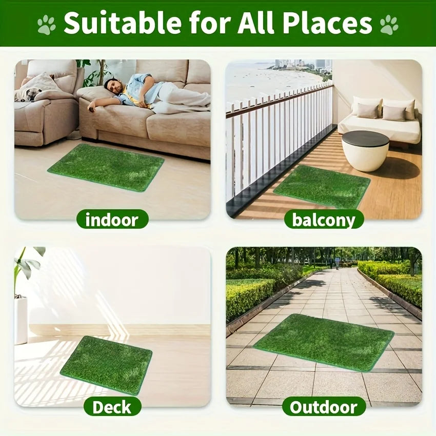 Simulation Lawn Dog Toilet Training Mat - MyPetDollar.com