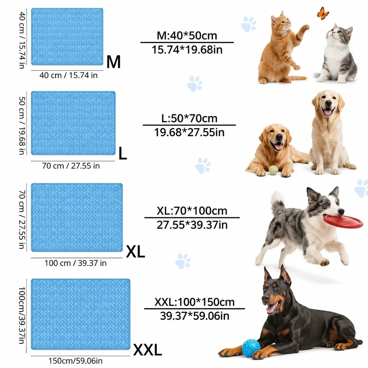 Instant Cool Breathable Dog Cooling Mat, - MyPetDollar.com