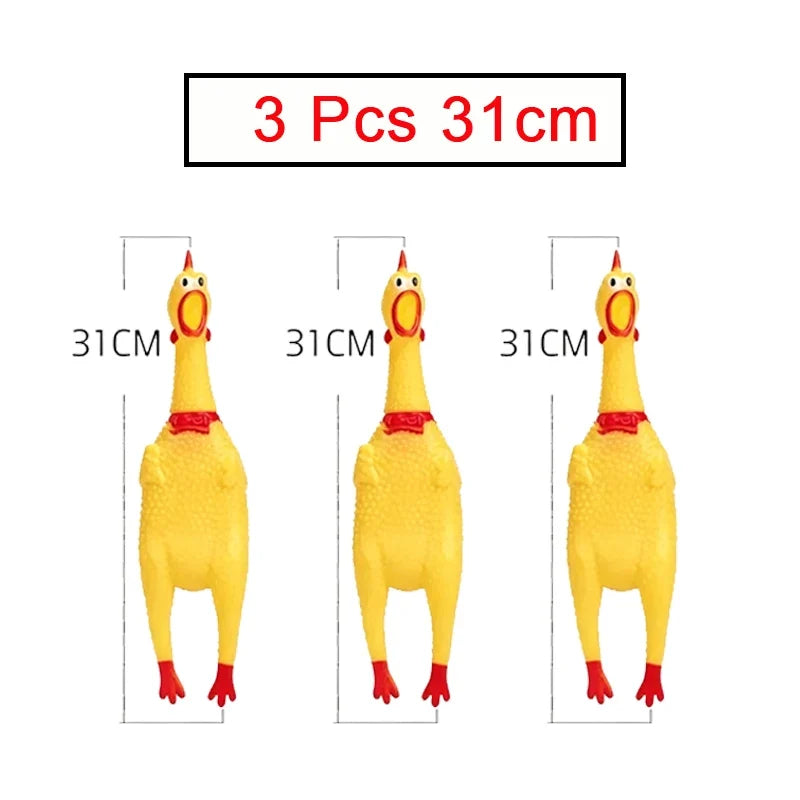 2 3 Chicken Screaming Squeezing Sound Toy – 10 Colors