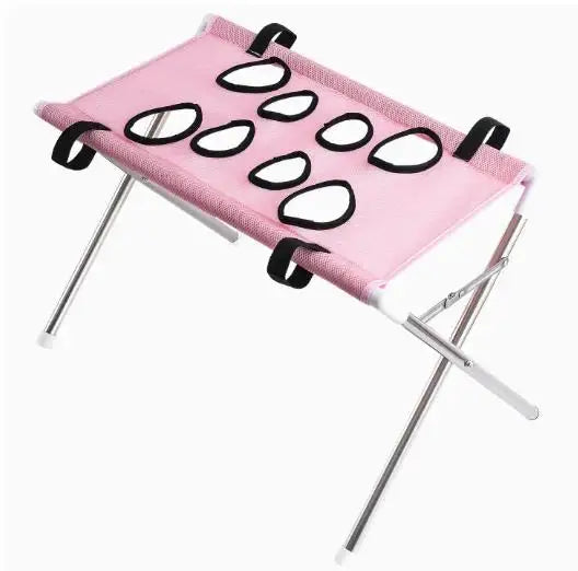 Mesh Portable Pet Grooming Bath Hanging Bed Stand, Foldable