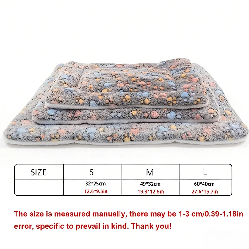 Fleece Flannel Thickened Dog Bed Mat – 3 Sizes
