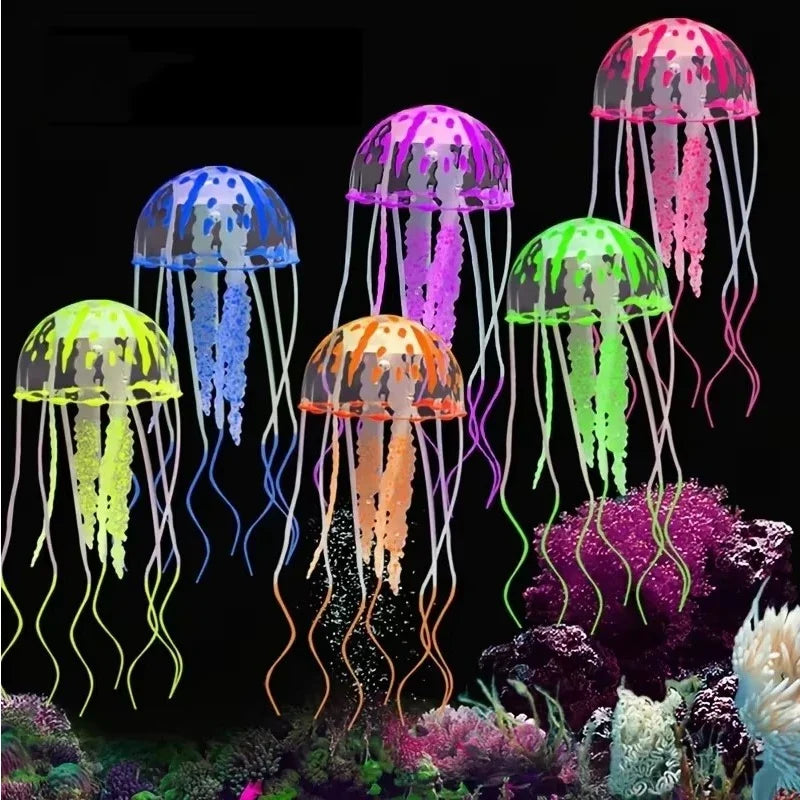 Artificial Fluorescent Simulation Jellyfish, - MyPetDollar.com