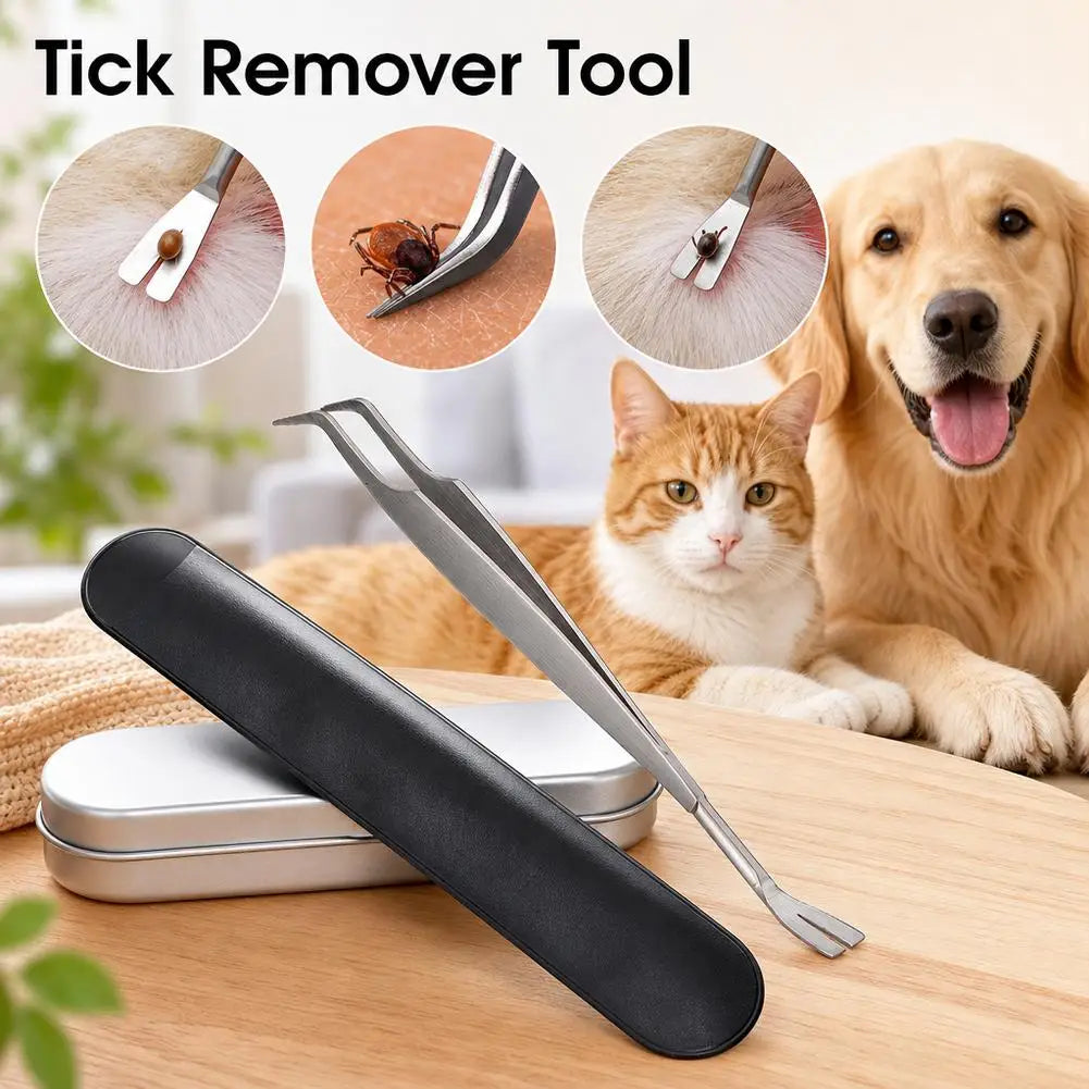 Stainless Steel Tick Remover Tool 2 in 1 Pet - MyPetDollar.com