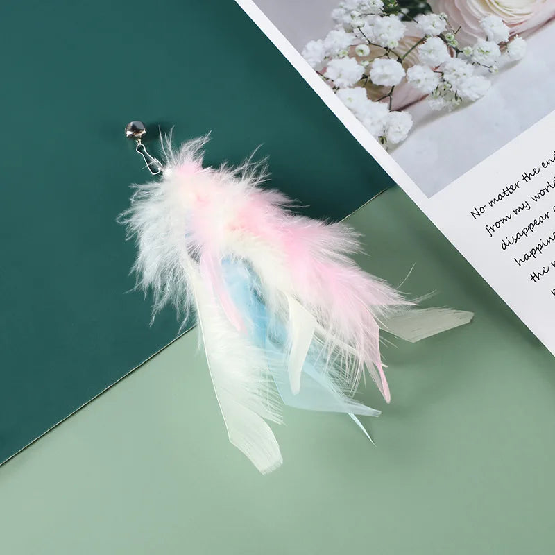 Cat Feather Toy Accessories False Mouse Worm - MyPetDollar.com
