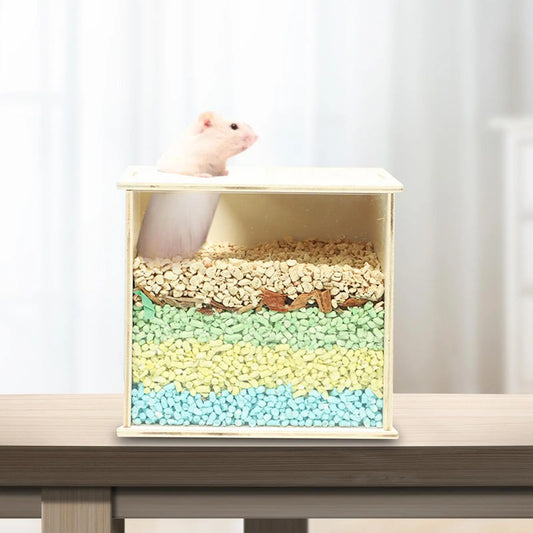 Hamster Sand Bath Box Transparent Visible - MyPetDollar.com