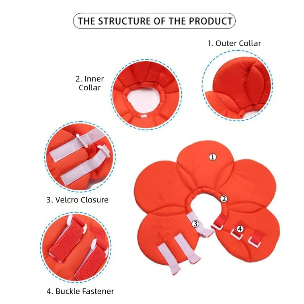 Flower Shape Pet Cone Collar Anti-licking - MyPetDollar.com