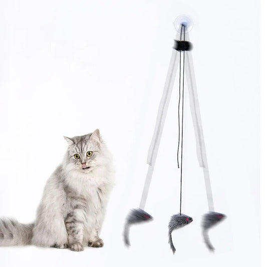 Cat Teaser Toy, Simulated Mice or Rabbits