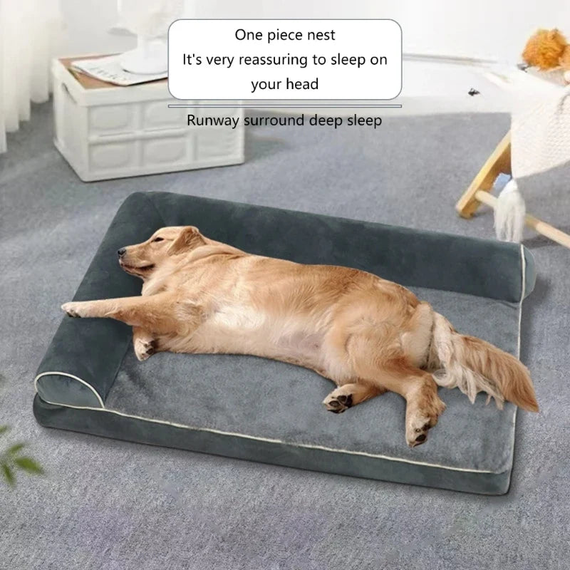 Supportive Dog Lounger Bed with Double - MyPetDollar.com