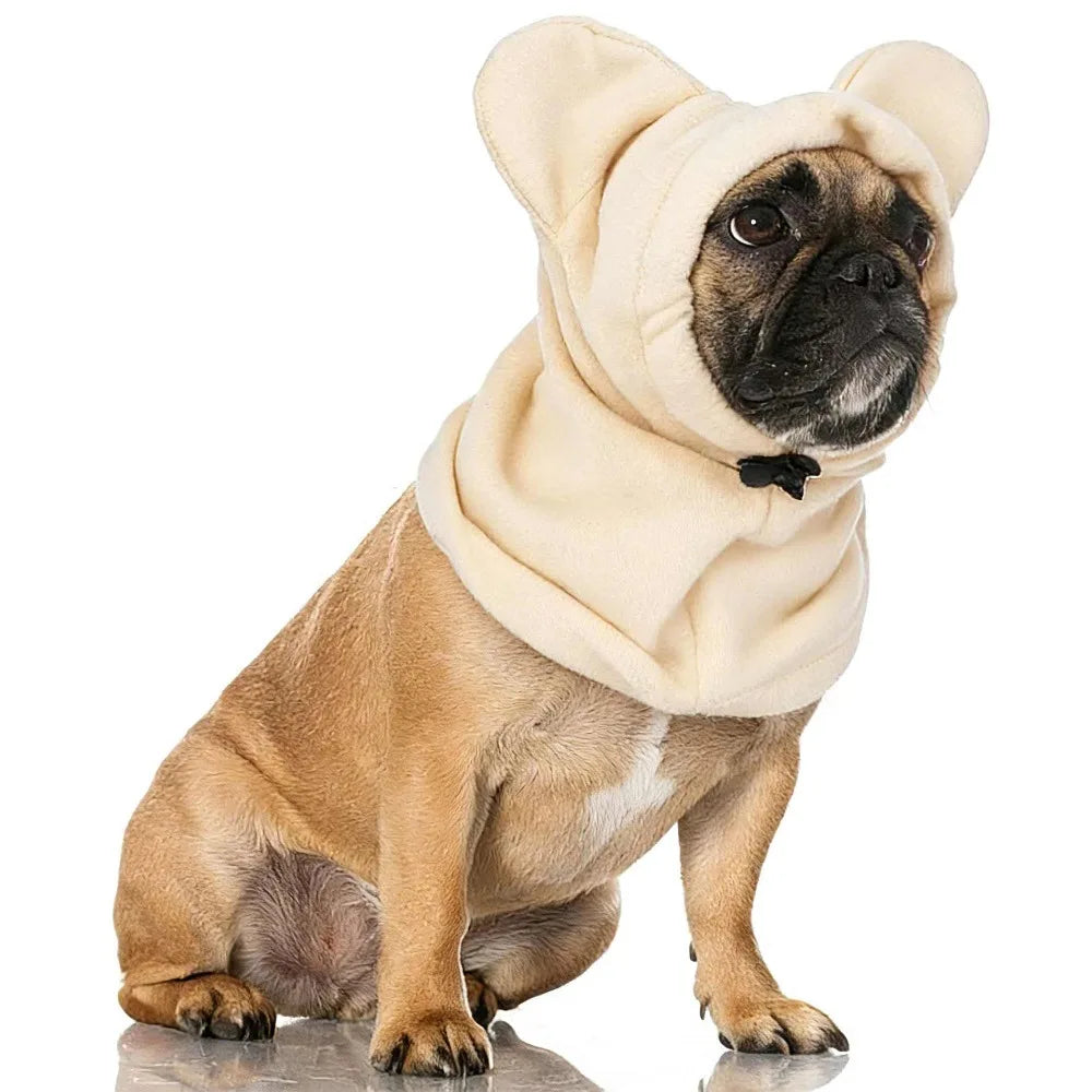 Soft Fleece Dog Bat Hat Warm Material Solid Color Pet Winter – Dog Supplies