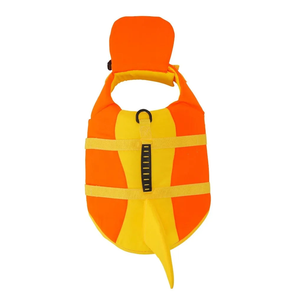 Shark Shape Dog Life Vest Superior Buoyancy - MyPetDollar.com