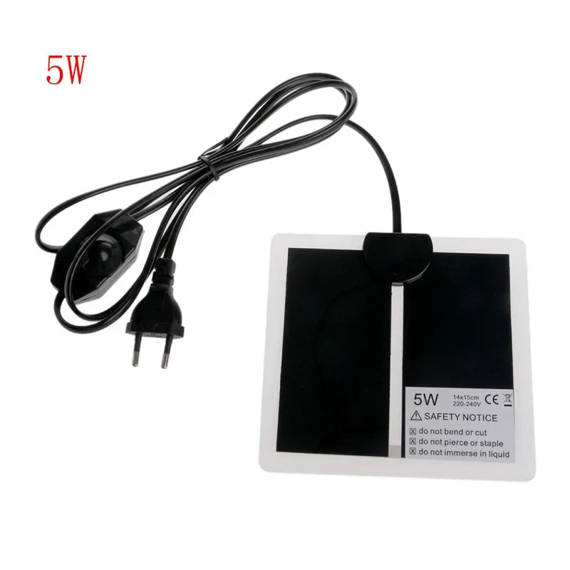 5 7 14 20w 220-240v Eu Plug Adjustable Temperature Pet Heating – 4 Colors