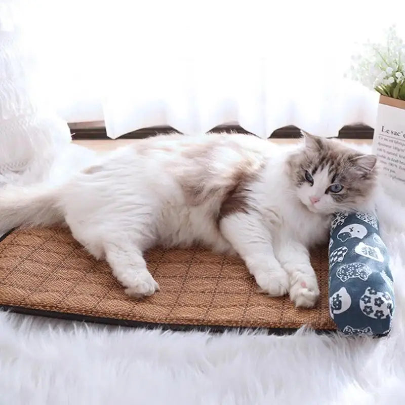 Dog Self Cooling Bed Mat Non-Toxic Ice Silk - MyPetDollar.com