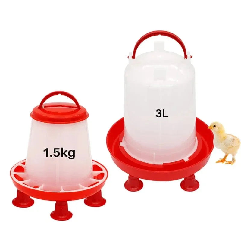 Durable Automatic Chicken Food Feeder Water Bucket with Poultry