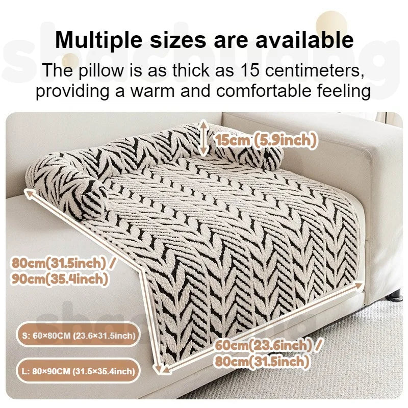 Winter Warm Pet Sofa Bed Super Soft Plush - MyPetDollar.com