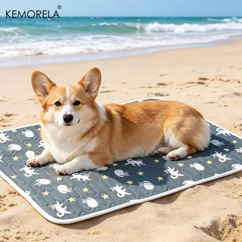 Summer Ice Silk Pet Cooling Mat Waterproof - MyPetDollar.com