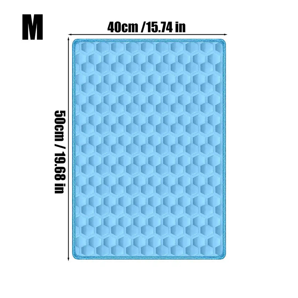 Breathable Summer Pet Cooling Pad Upgraded Ice Experience Washable – 5 Colors