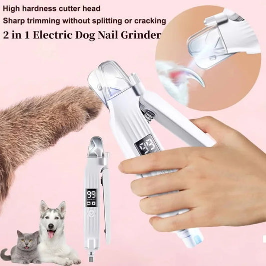 Electric Pet Nail Trimmer with LED Lights - MyPetDollar.com