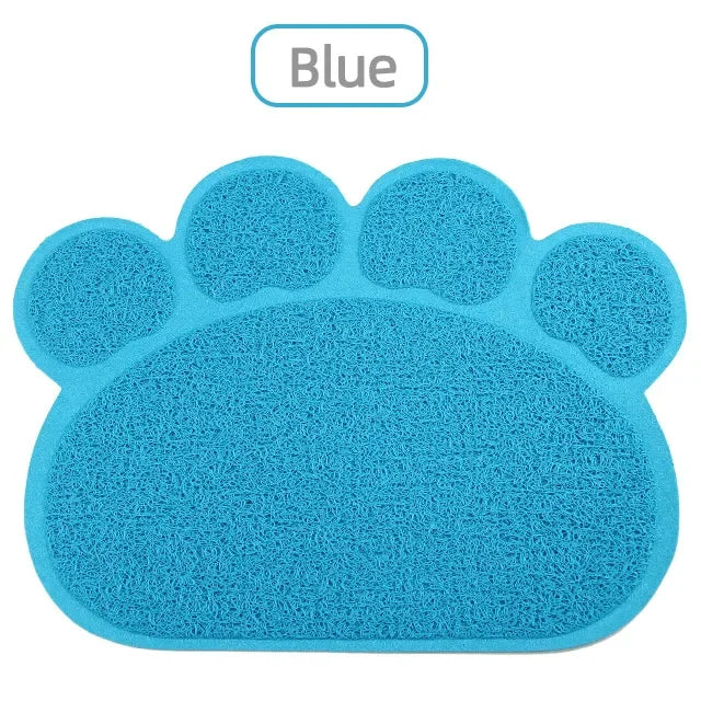 Dog & Cat Feeding Pad Paw Shape Bed