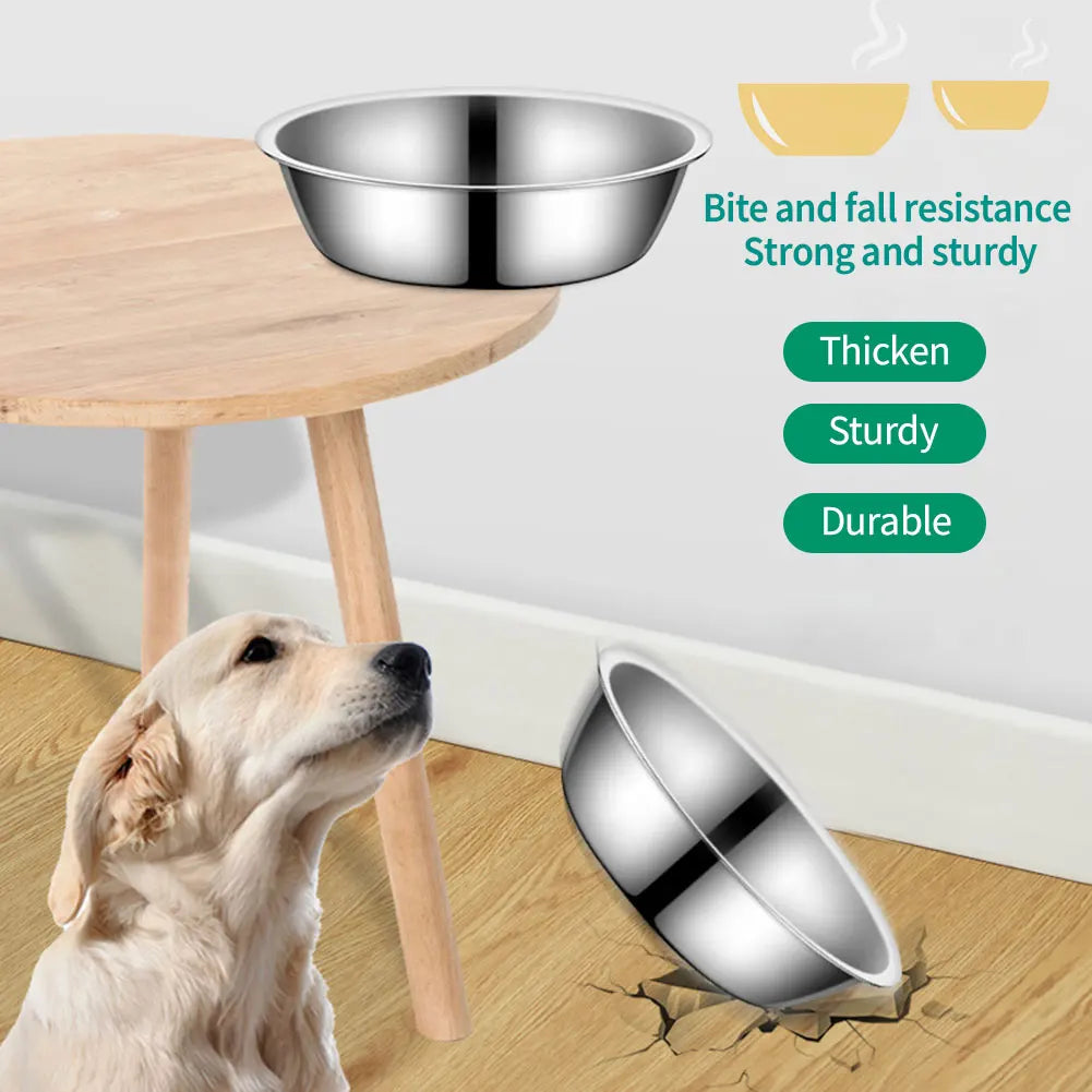 Large Capacity Dog Bowl Stainless Steel Pet - MyPetDollar.com