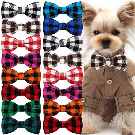 30pcs Bulk Dog Collar Bowtie Cotton Sliding - MyPetDollar.com