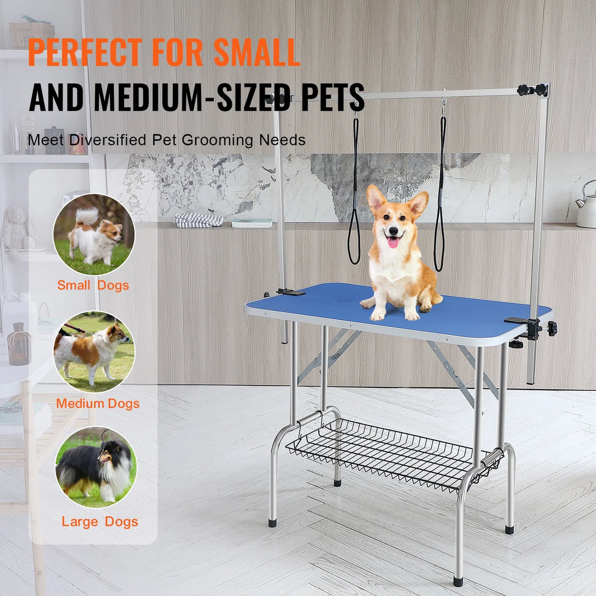 SucceBuy Pet Grooming Table Two Arms w/ - MyPetDollar.com