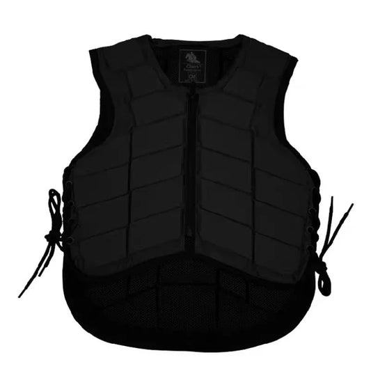 Horse Riding Vest Black Zipper Equestrian - MyPetDollar.com