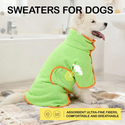 Microfiber Pet Dog Bath Robe Quick Dry - MyPetDollar.com