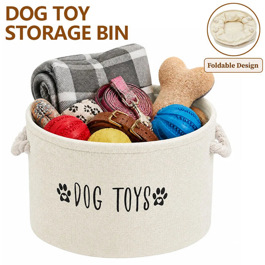 Dog Toy Storage Bin Polyester Large Capacity - MyPetDollar.com