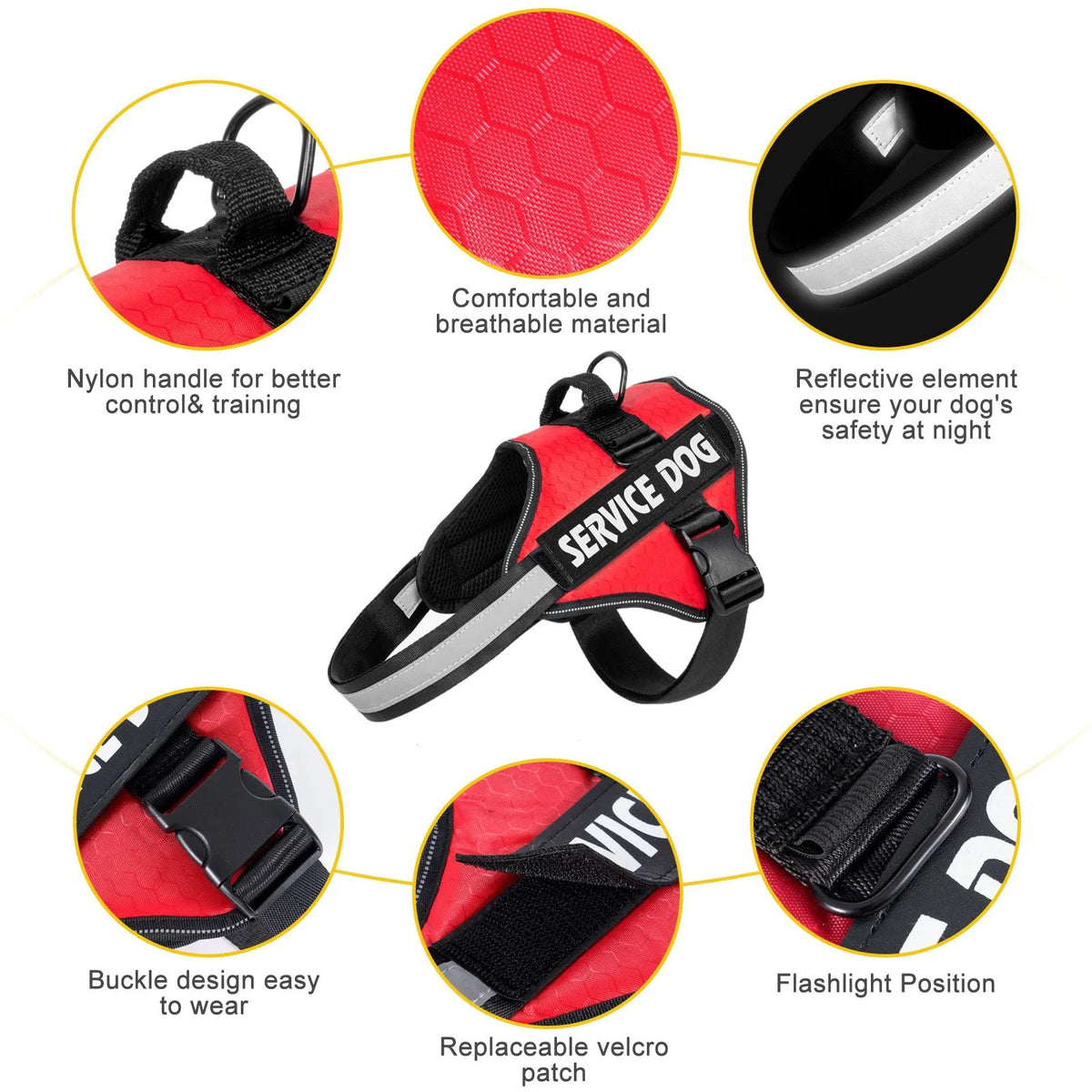 Chest Strap Dog Vest Harness Medium and - MyPetDollar.com