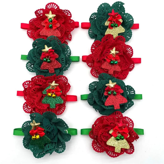 50/100pcs Christmas Dogs Pet Bow Tie Necktie - MyPetDollar.com