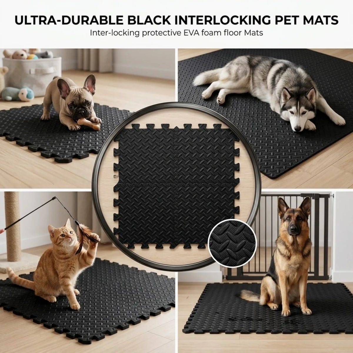 Pet Play Puzzle Mat EVA Foam Floor Tile - MyPetDollar.com